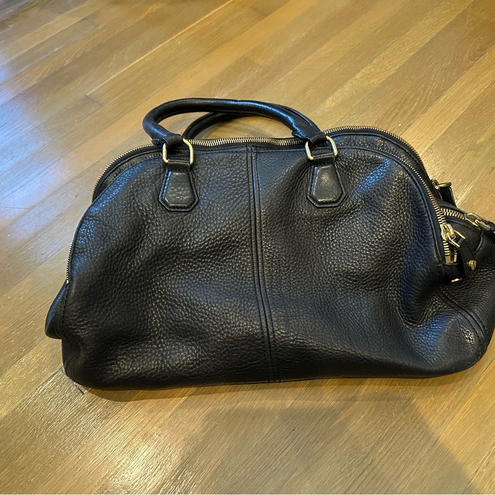J. Crew Black Leather Handbag